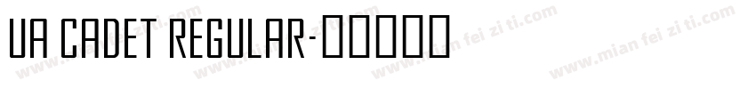 UA Cadet Regular字体转换